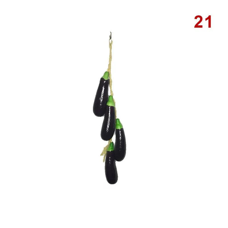Lisslune | Realistic Hanging Foam Fruit and Seafood Decoration for Home and Event Enhancement