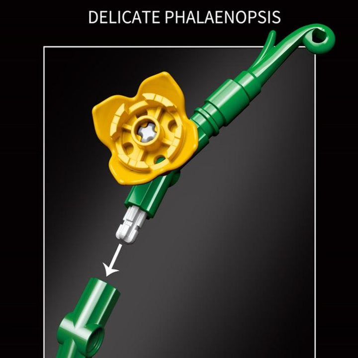 Lisslune | DIY Elegant Blue Phalaenopsis Flower Craft Kit: Create your own impressive home accessory