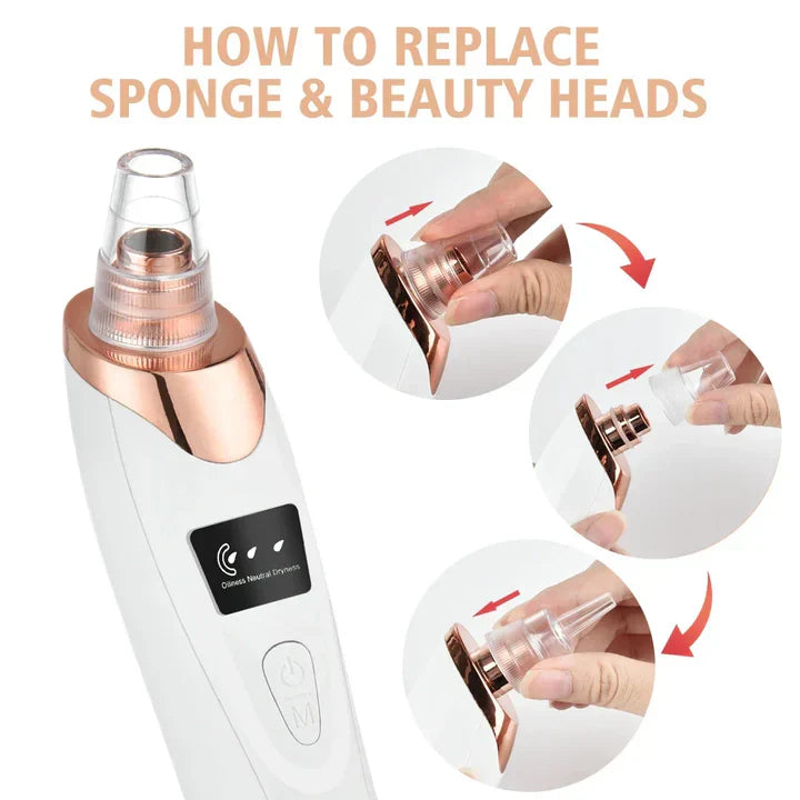 Lisslune | Electric blackhead removal device and facial cleansing instrument