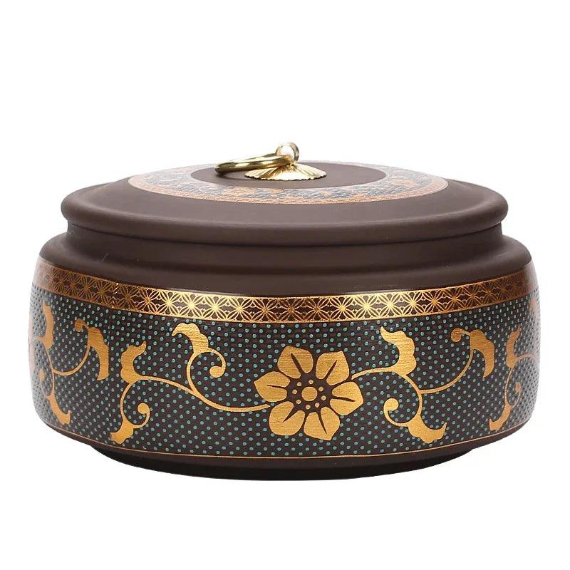 Lisslune | Premium Purple Tone Tea Storage Container for Optimal Pu'er Tea Storage