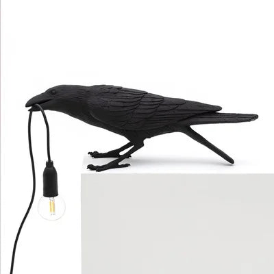 Lisslune | Modern Lucky Bird Table Lamp – Creative Resin Animal Design for Bedroom and Living Room