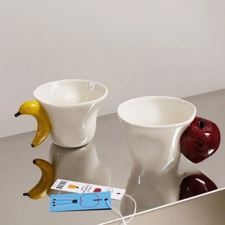 Lisslune | Banana Apple Creative 3D Handle Coffee Mug