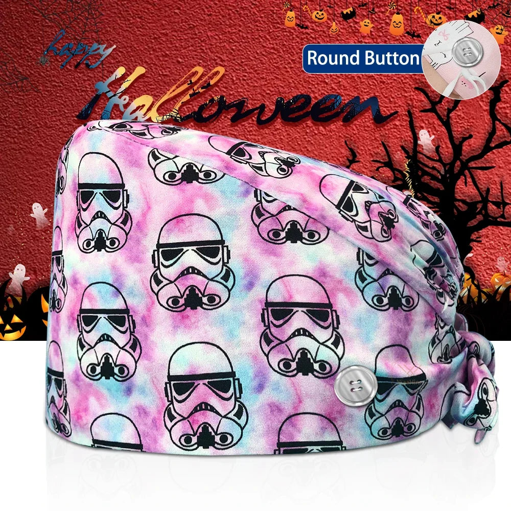 Lisslune | Surgical Skull Print Apron with Adjustable Design and Button