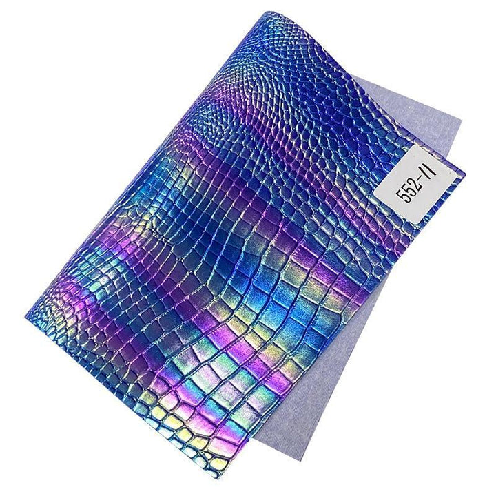 Lisslune | Lively Metallic Crocodile Texture Synthetic Leather Craft Kit