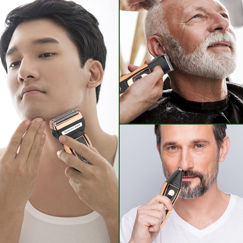 Lisslune | ProCare 3-in-1 Trimmer – Wireless Beard Trimmer, Nose Hair Trimmer and Shaver