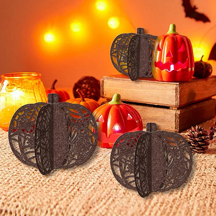 Rynx | 3-piece Set Halloween Paper Pumpkin Desktop Ornaments Trick or Treat Packaging Favors Festive Party Halloween Party Decoration 2024