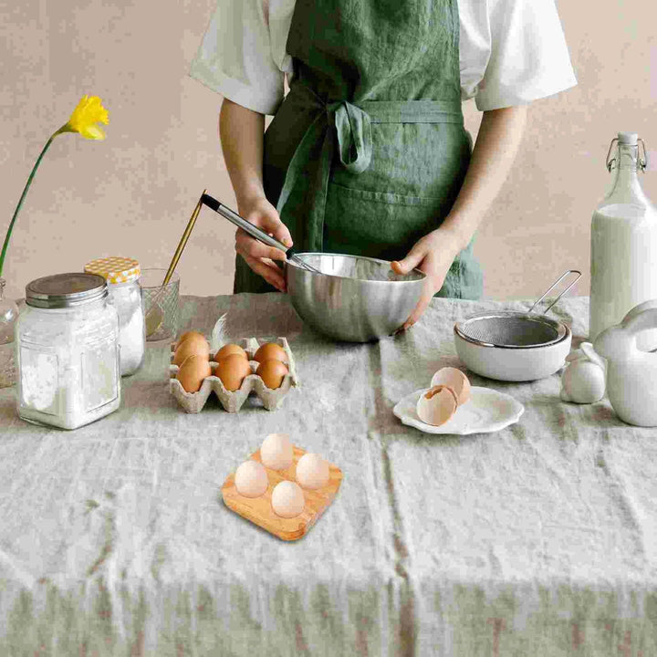 Lisslune | Charming rustic wood egg organizer for kitchen and fridge storage