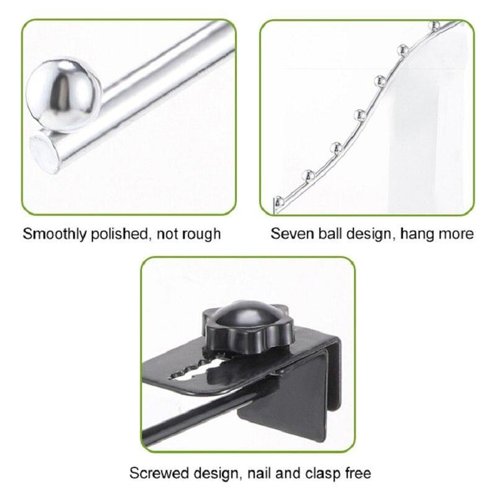 Lisslune | Versatile stainless steel utility shelf for optimal household organization