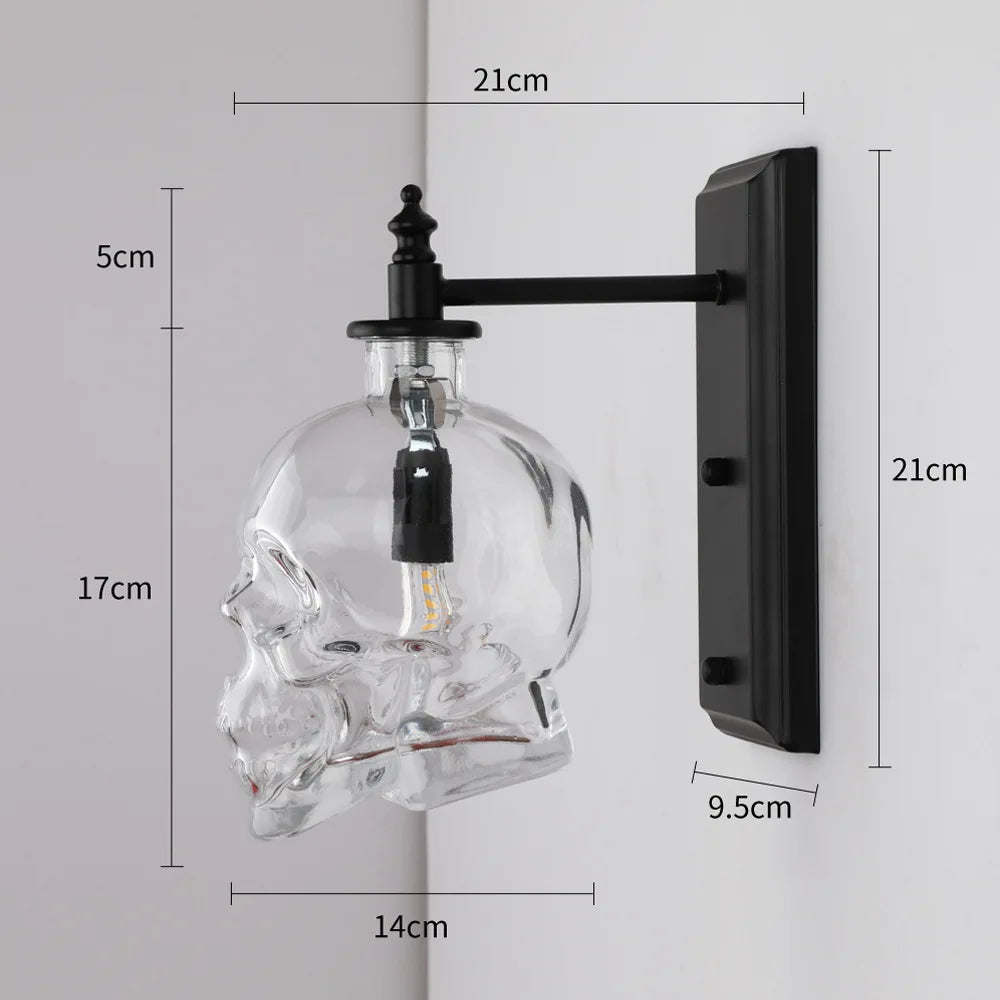 Lisslune | Gothic Skull Bottle Retro Wall Lamp