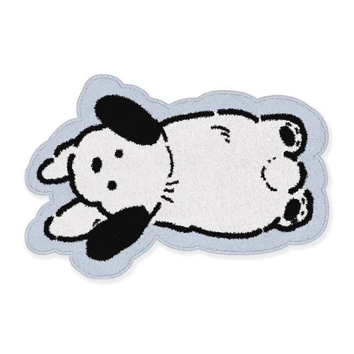 Rynx | Cartoon Puppy Living Room Sofa Rugs Sweet Soft Girls Bedroom Nightstand Rug Blue Plush Wardrobe Coffee Table Rugs