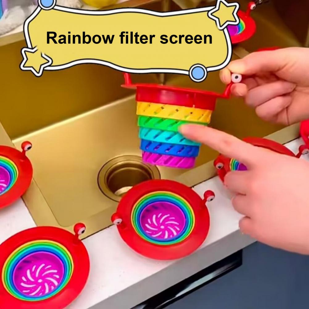 Lisslune | Little Monster Colorful Foldable Sink Strainer Basket