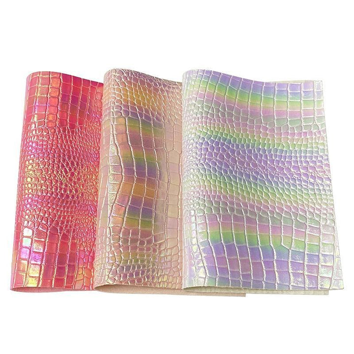 Lisslune | Lively Metallic Crocodile Texture Synthetic Leather Craft Kit