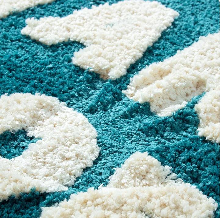 Lisslune | Stylish Tufted Letter Pattern Carpet for Elegant Home Decoration Improvement