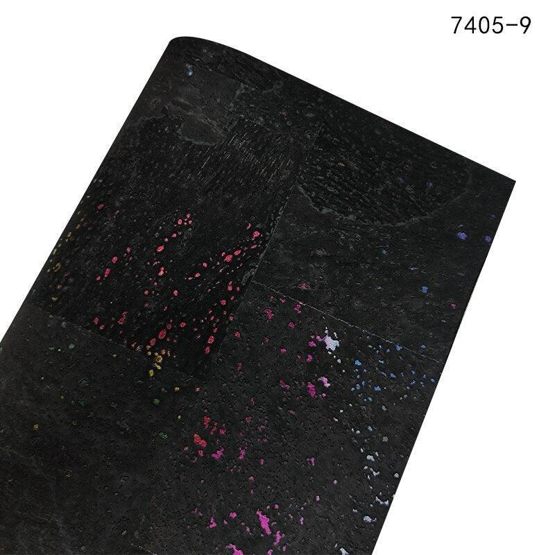 Lisslune | Exquisite Crafting Fabric Set: Synthetic Leather, PVC Vinyl & Cork - 0.7mm Thickness, 30x135cm