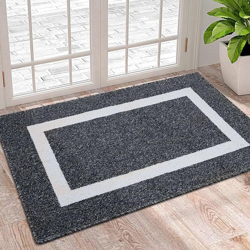 Lisslune | Luxurious non-slip microfiber welcome mat: Chic moisture-absorbing rug for entrances