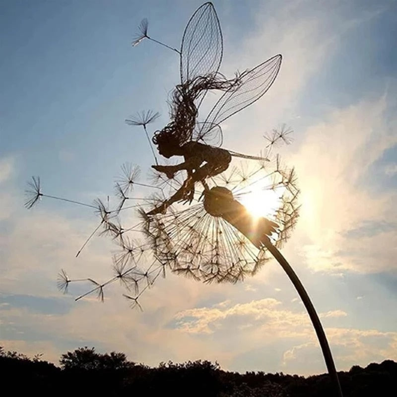 Lisslune | Fairies on a Milk Thread Art Sculpture