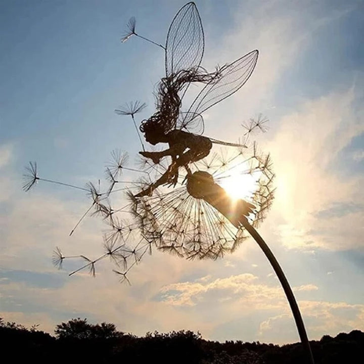 Lisslune | Fairies on a Milk Thread Art Sculpture