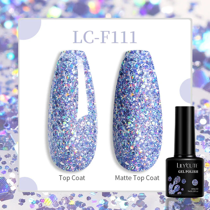 Rynx |7ML Snowlight Cat Magnetic Gel Nail Polish Grow-In-Dark Reflection Glitter Laser Semi-Permanent Soak Off UV Gel Nail Polish