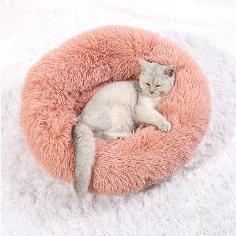 Lisslune | CozyNest Plush Round Pet Bed – Washable & Non-Slip