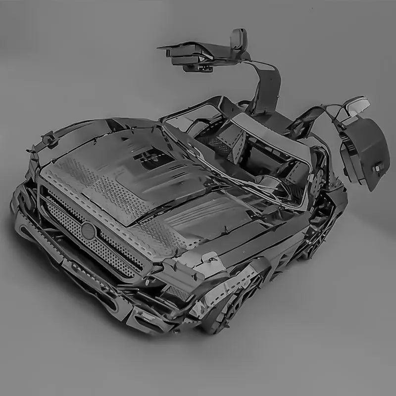 Lisslune | Butterfly Wings Metallic Sports Car 3D DIY Model Kit for Creative Builders