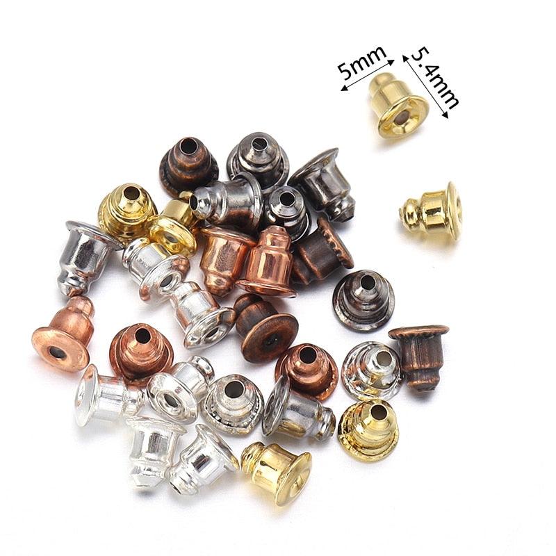 Lisslune | 500 Rubber Earring Back Stoppers: Essential Materials for Comfortable and Secure Jewelry Creations