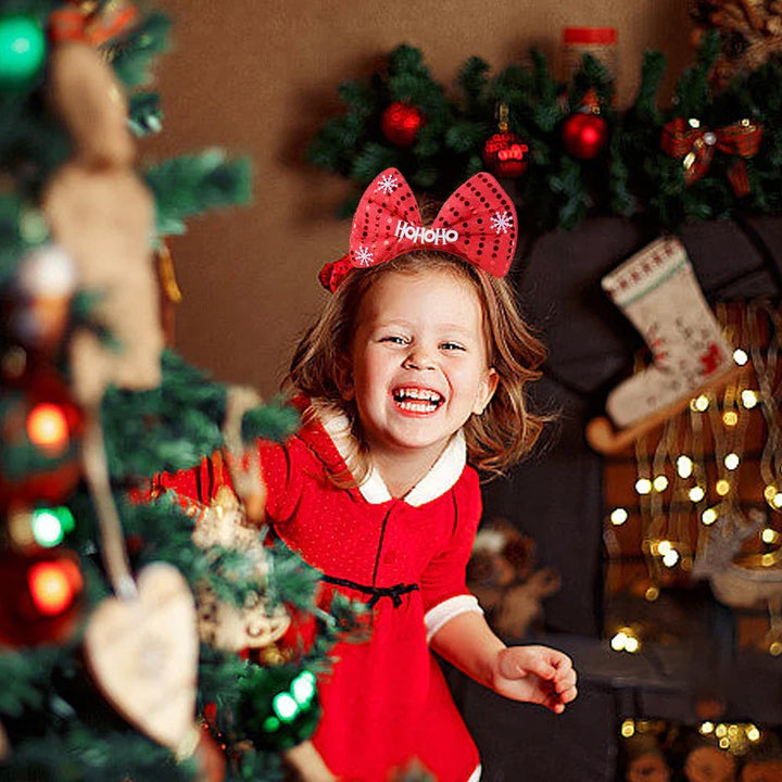Rynx Christmas Headband Kids Adults Santa Moose Xmax Tree Hair Accessories Photo Props Christmas Decoration 2024 New Year Gifts
