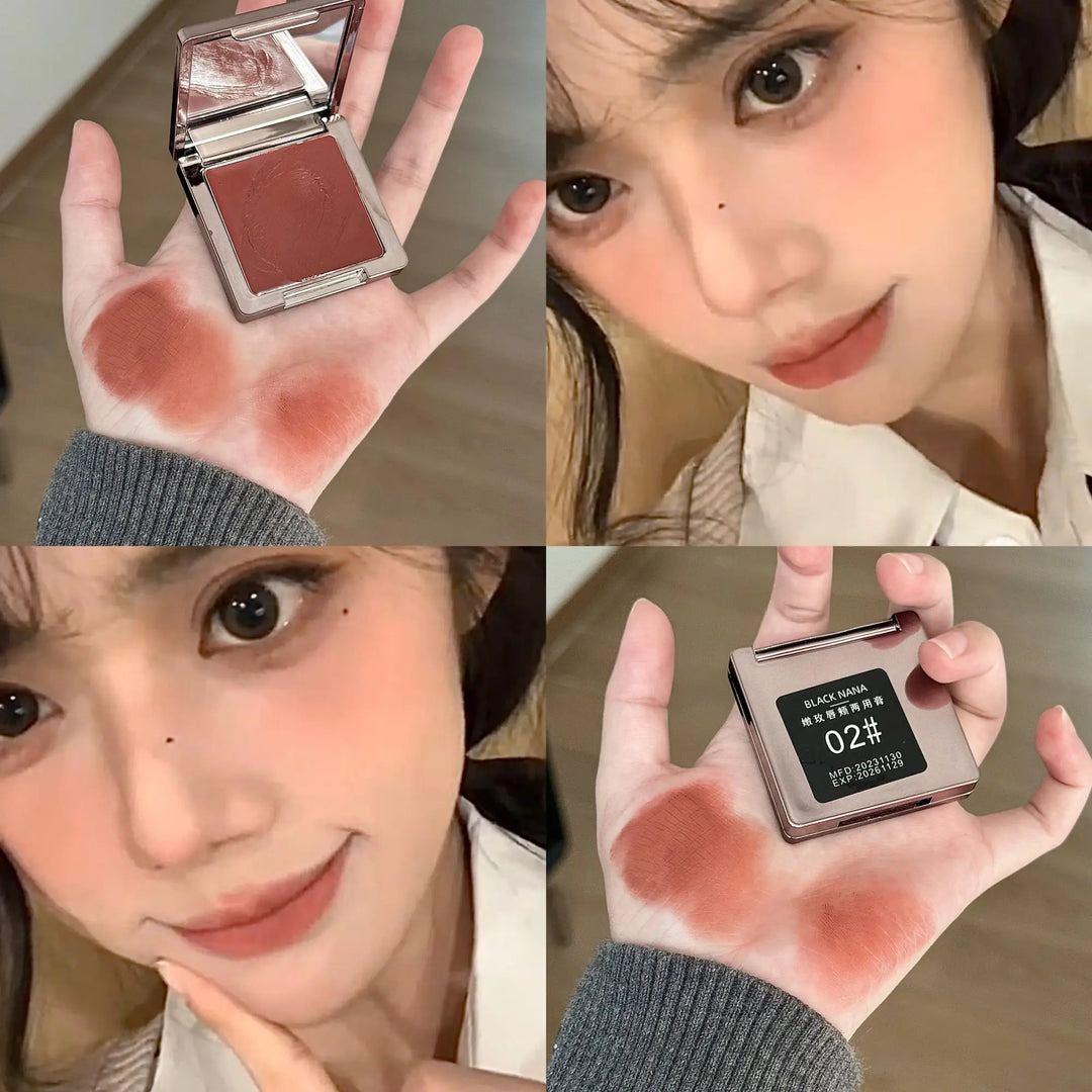 Rynx | BLACK NANA delicate rose lip and cheek dual-purpose cream lip mud lip and cheek matte blush lip mud whitening multifunction cream