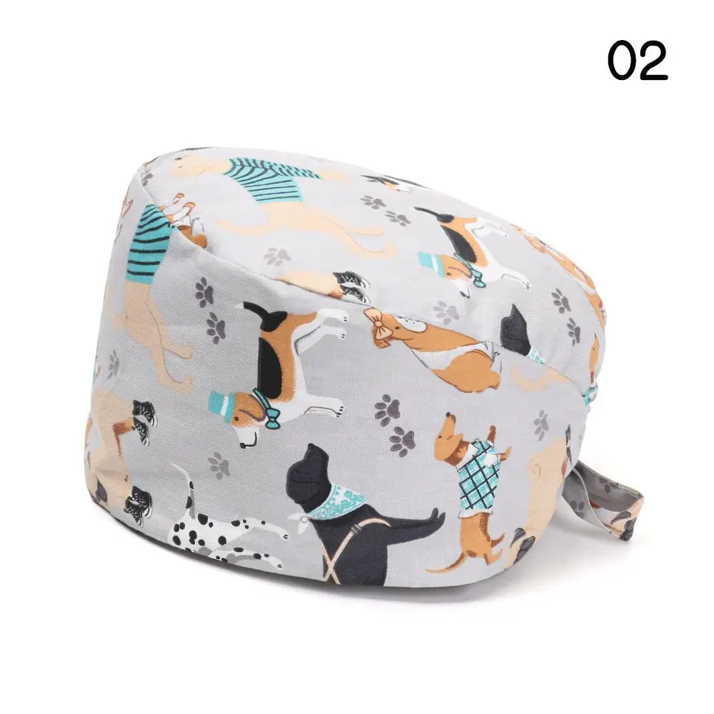 Lisslune | Adjustable surgical cap with ponytail holder and buttons