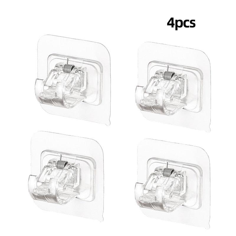 Lisslune | Robust waterproof curtain rod brackets with easy peel-and-stick installation