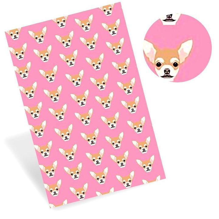 Lisslune | Artistic Synthetic Leather Craft Sheets with Playful Pet Patterns - DIY Creative Kit