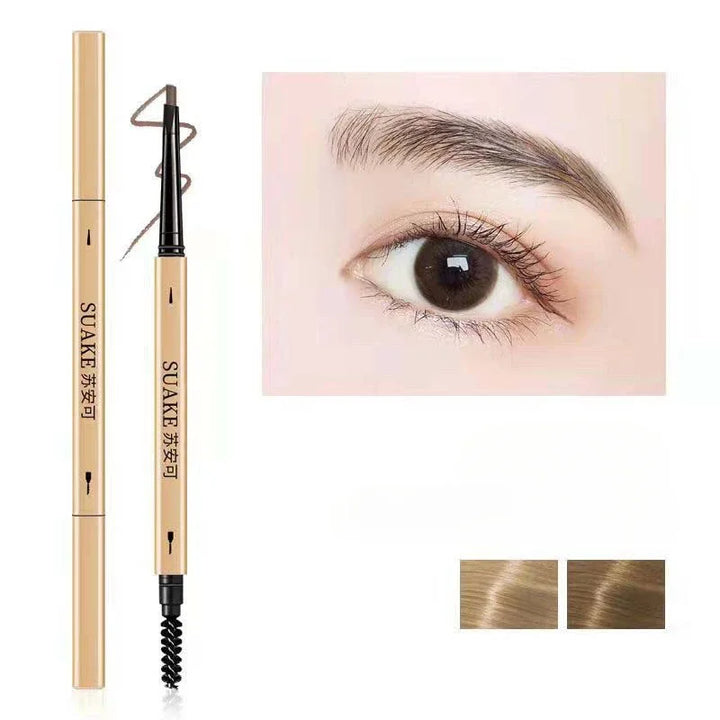 Rynx | Waterproof Eyebrow Boosting Pencil with Double-Ended Pencil and Brush Long-Lasting Eyebrow Cosmetics Easy-to-Wear Makeup for Women