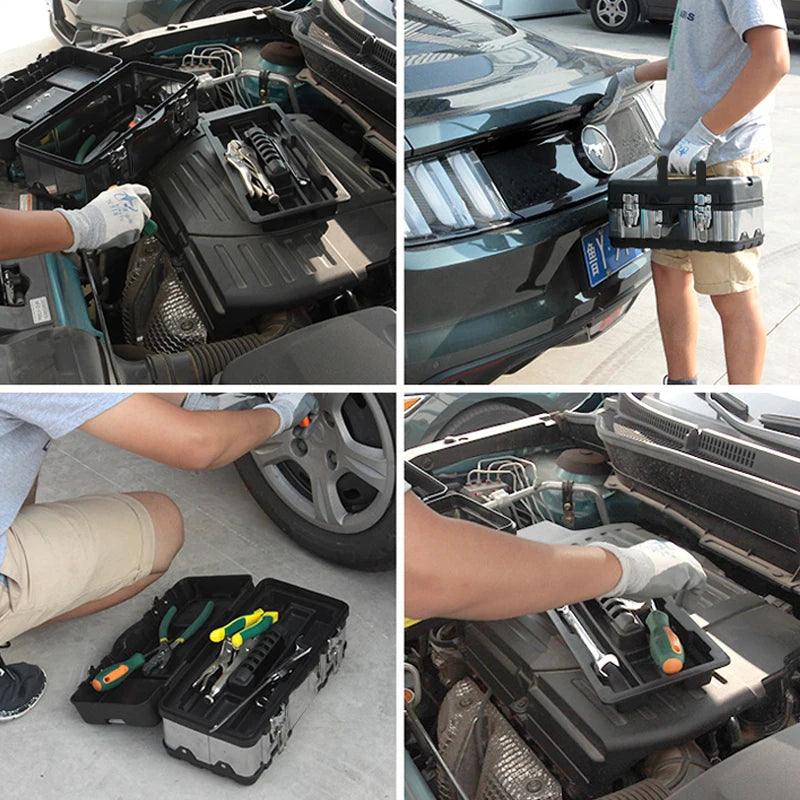 Lisslune | Elite Stainless Steel Toolbox with dual secure storage and innovative safety features