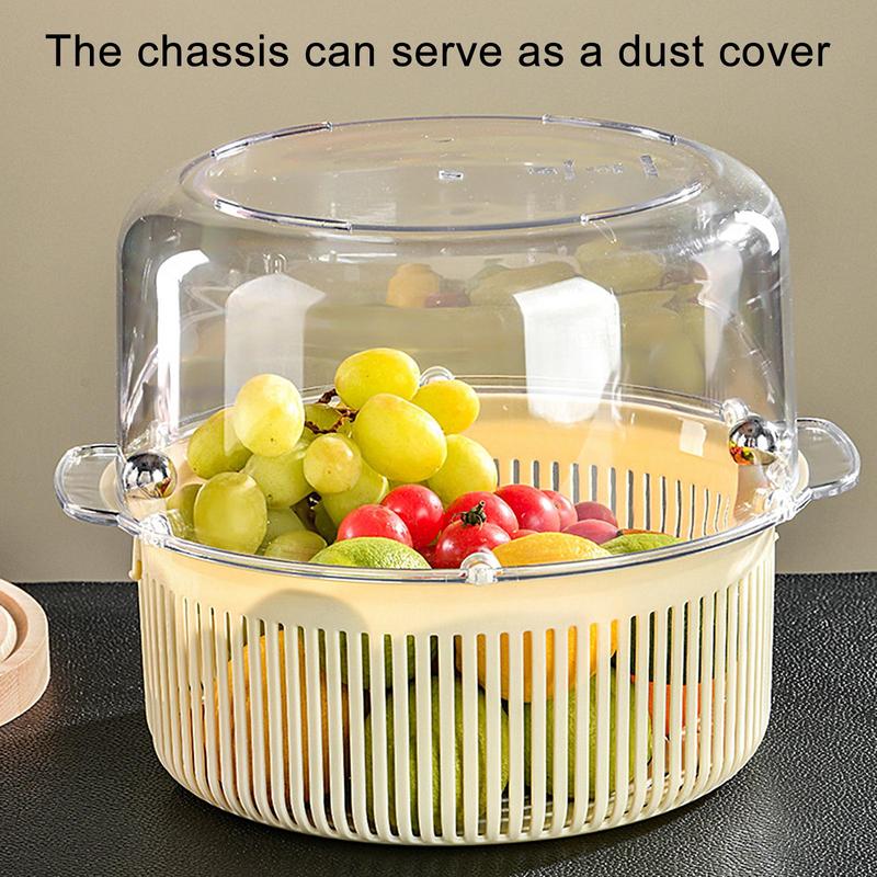 Lisslune | Manual Spin Vegetable Drainer Basket