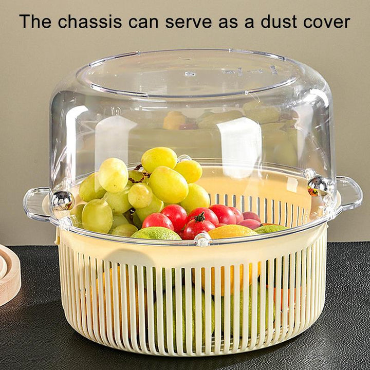 Lisslune | Manual Spin Vegetable Drainer Basket