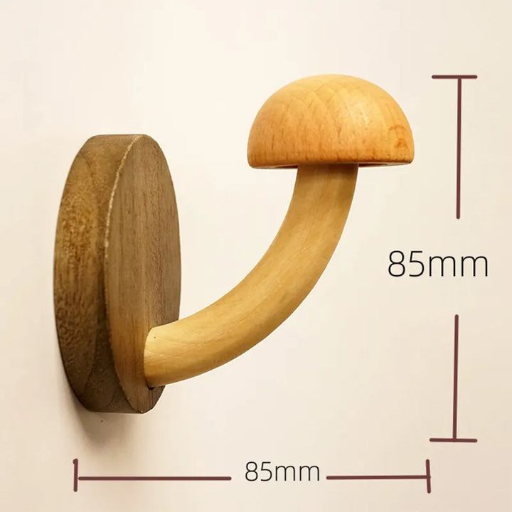 Lisslune | Mystic Mushroom Wooden Wall Clothes Hanger