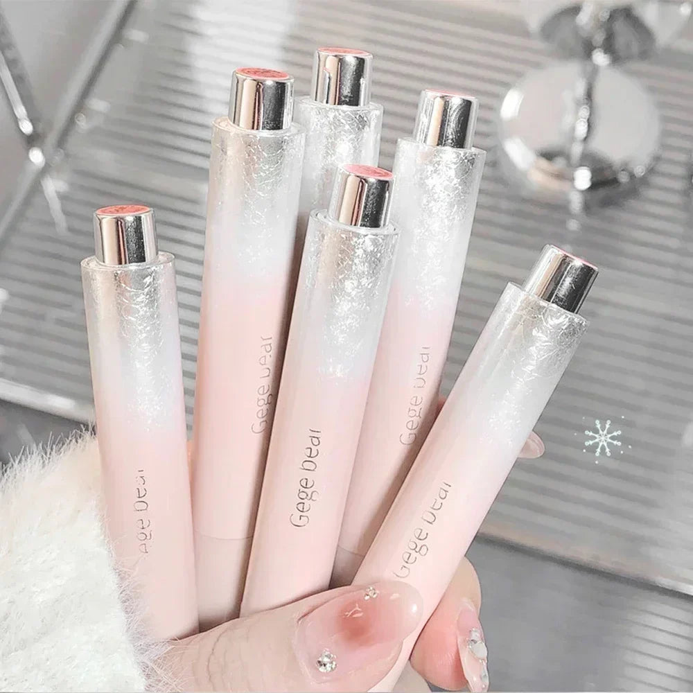 Rynx | Clear Water Light Solid Lip Gloss Gel Watery Pink Lipstick Pencil Moisturizing Mirror Lipstick Pencil Korean Lip Makeup Cosmetics