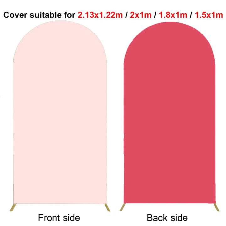 Rynx | 2M Metal balloon arch background stand birthday balloons party backdrop covers photo shoot double-sided elastic fabric background