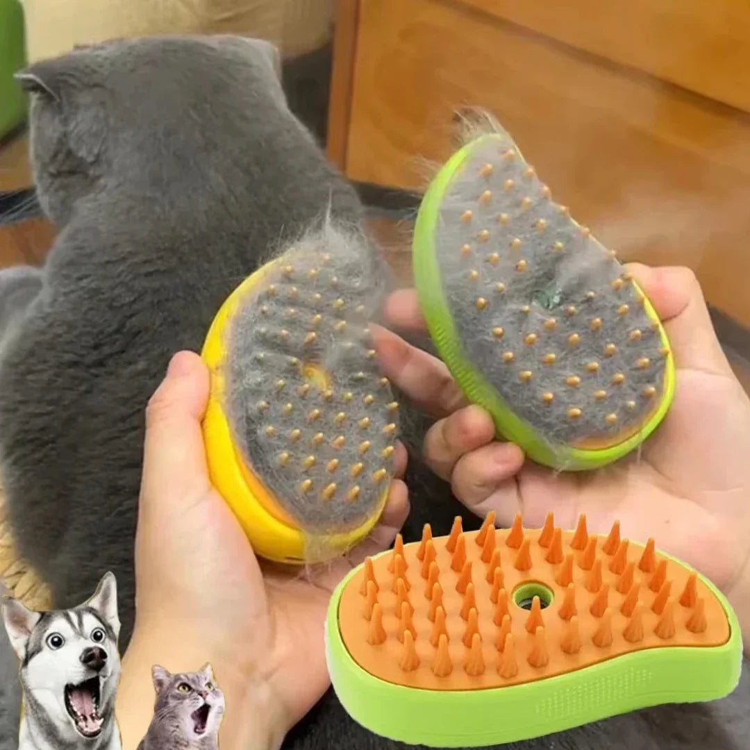 Lisslune | Cat fur care brush with water sprayer