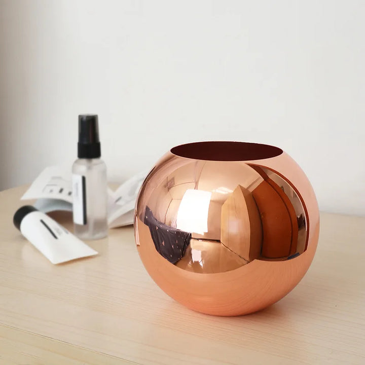 Lisslune | Stainless Steel Vase in Nordic Style Desktop Flower Pot BeFlower Pots Gold Black Rose Gold Classic Home Decoration