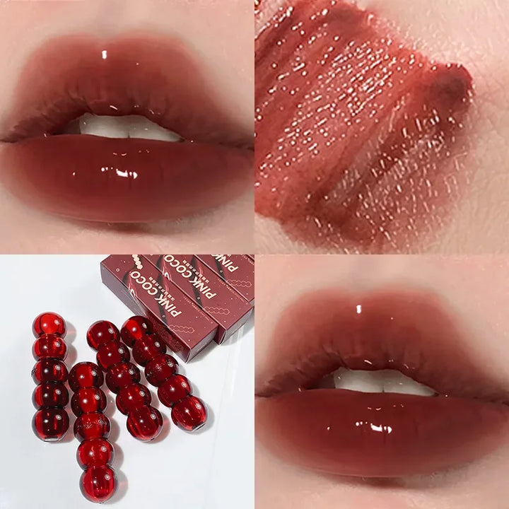 Rynx | Mirror Lipstick Lip Glass Mist Rose Long-lasting moisturizing Nude Lipsticks Lipgloss Non-sticky Sexy Lip Makeup Cosmetics