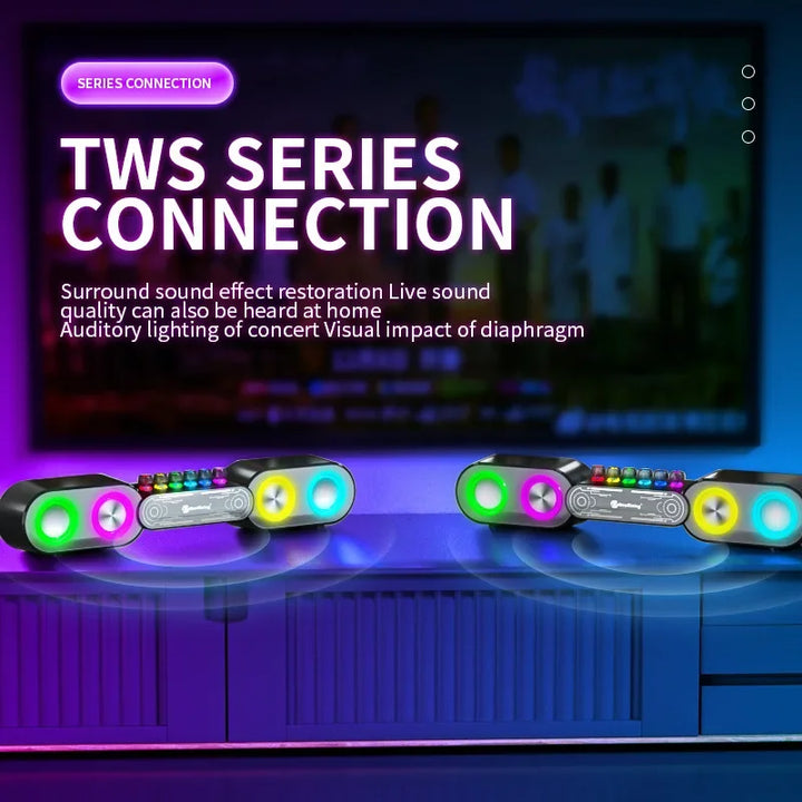 Lisslune | Mechanical Wireless Colorful RGB Speaker