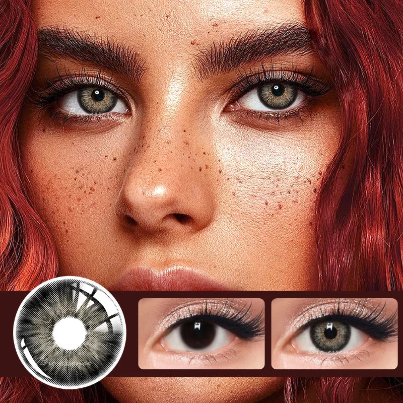 Rynx | 1 Pair Colored Contact Lenses for the Eyes Free Shipping Brown Lens Blue Lenses Gray Contact Lenses Fashion Lenses Korean Lenses