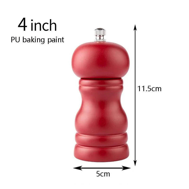 Lisslune | Elegant adjustable salt and pepper mill set made of solid wood for outdoor dining
