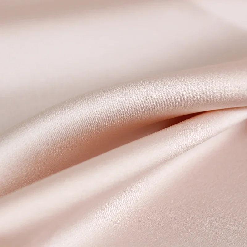 Lisslune | Opulent Red Raspberry 30 Momme Heavy Satin Silk Fabric for Refined Dress Couture and Couture Creations