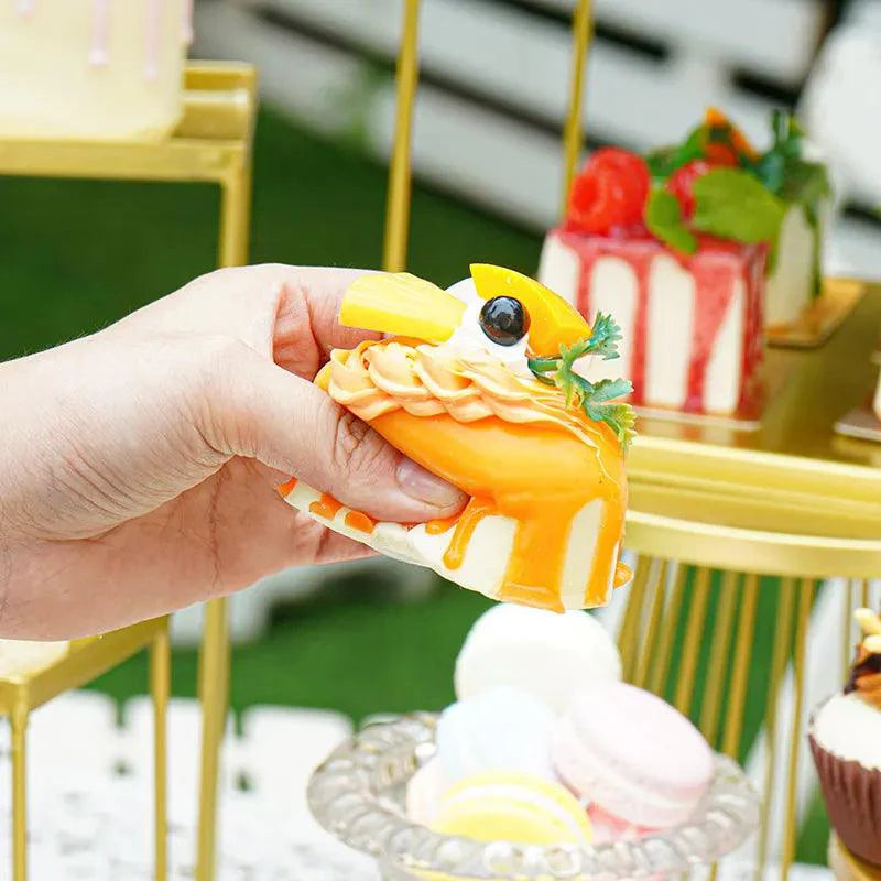 Lisslune | Playful Set of 6 Colorful PU Foam Cake Magnets for Creative Home Styling and Photography