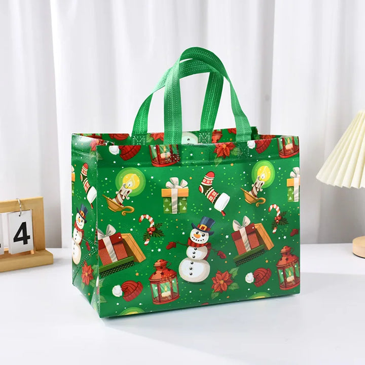 Rynx Christmas gift bag Santa Claus snowman candy gift wrapping bag 2024 Merry Christmas party home decoration Navidad Noel 2025 New Year