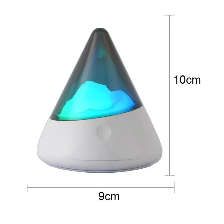 Lisslune | Wireless LED Iceberg Night Light – Modern Design for Relaxed Lighting