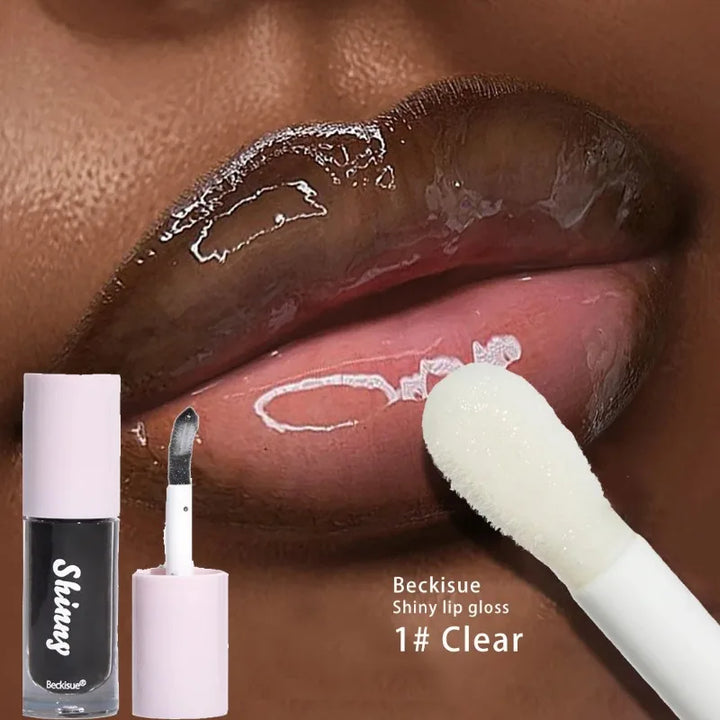 Rynx | Jelly Black Lip Oil Water Gloss Mirror Lip Glaze Moisturizing Translucent Lipstick Wrinkle Brightening Clear Lip Color Volumizing