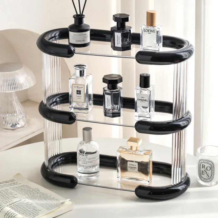 Rynx | Acrylic Perfume Storage Organizer Shelf Multi-Layer Doll Display Stand Holder Transparent Desk Hall Storage Box Organizer