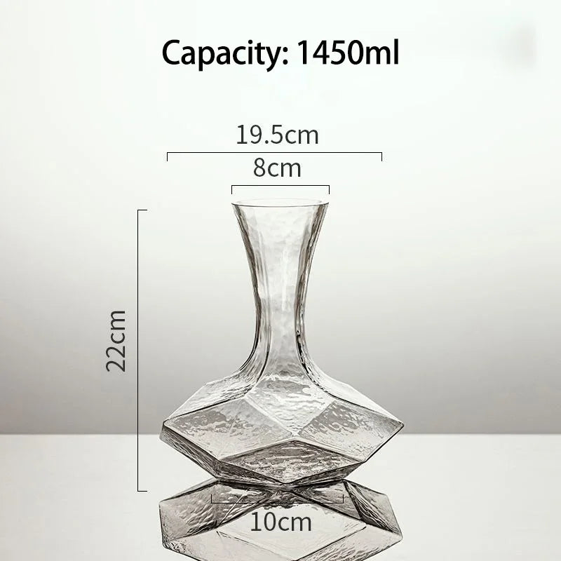 Lisslune | Irregular Crystal Glass Wine Decanter